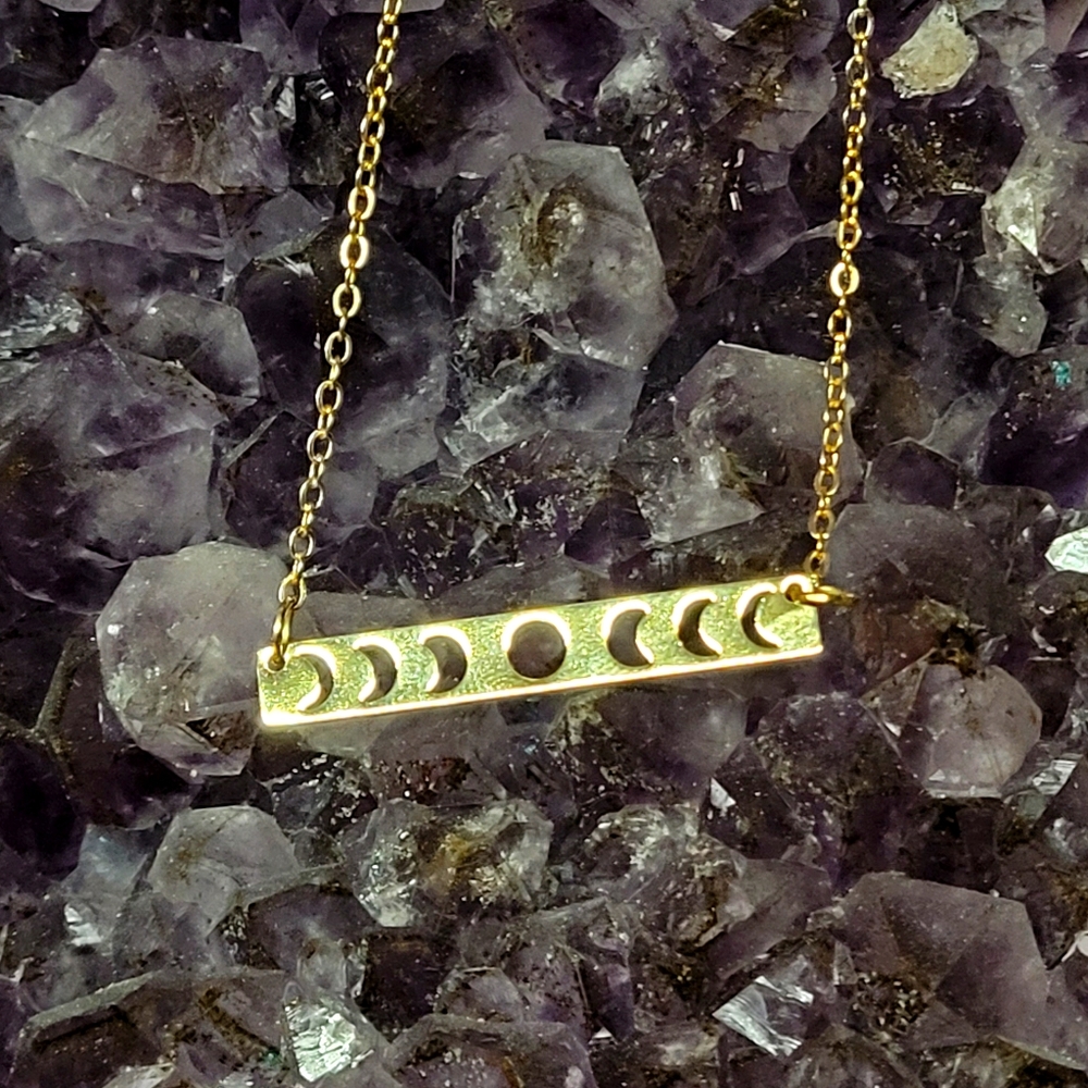 'It's Just a Phase' Moon Necklace
